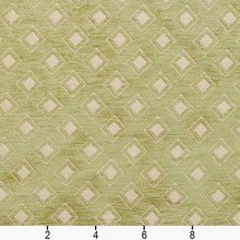 Load image into Gallery viewer, Essentials Heavy Duty Geometric Diamond Upholstery Fabric / Olive Green Beige