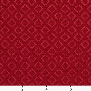 Essentials Upholstery Drapery Geometric Diamond Fabric / Red