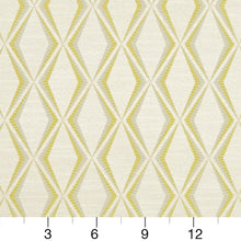 Load image into Gallery viewer, Essentials Heavy Duty Geometric Diamond Upholstery Drapery Fabric / Yellow White