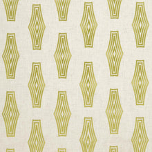 Load image into Gallery viewer, Essentials Heavy Duty Geometric Embroidered Upholstery Drapery Fabric / Gold White
