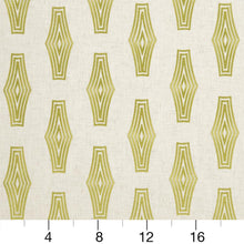 Load image into Gallery viewer, Essentials Heavy Duty Geometric Embroidered Upholstery Drapery Fabric / Gold White