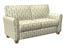 Load image into Gallery viewer, Essentials Heavy Duty Geometric Embroidered Upholstery Drapery Fabric / Gold White