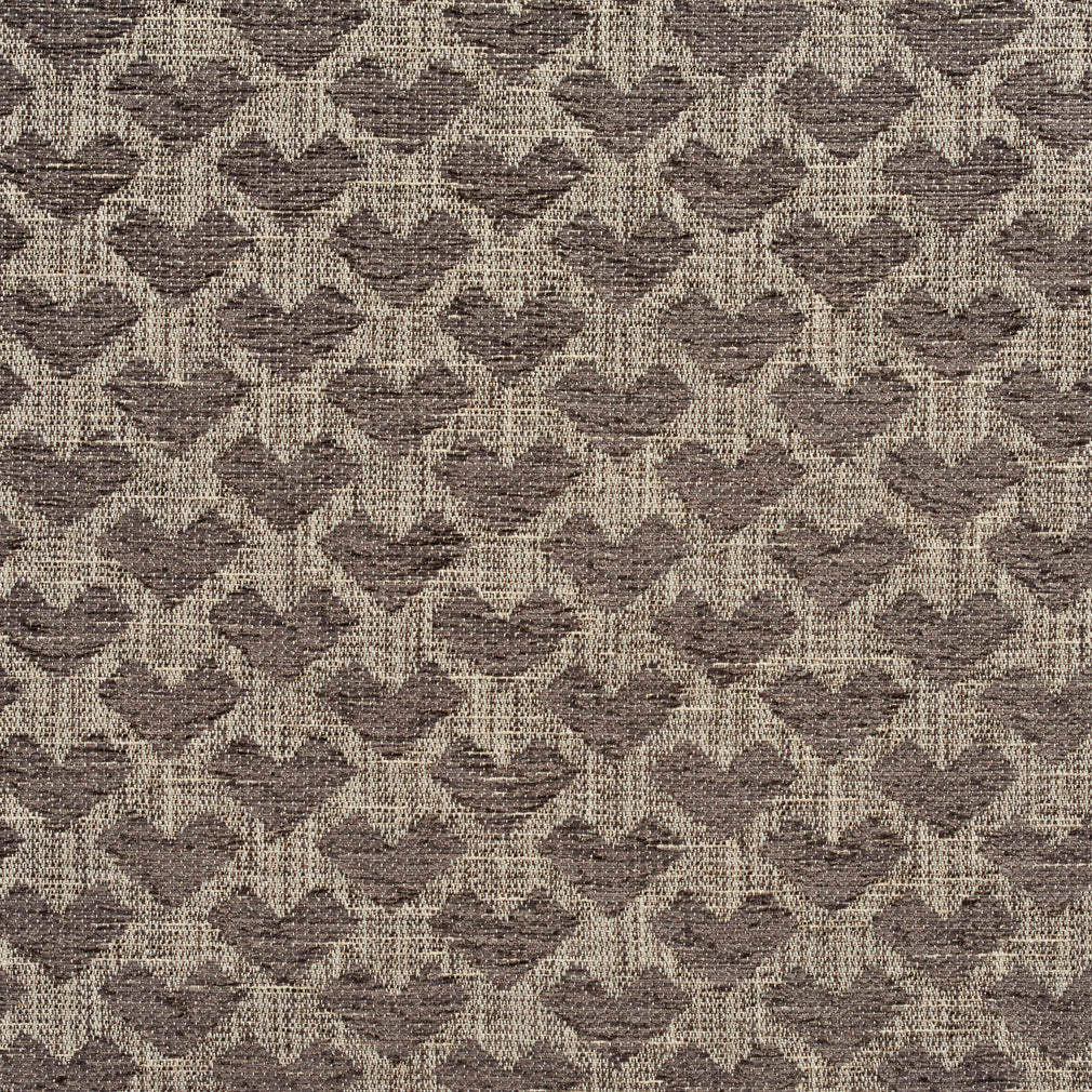 Essentials Heavy Duty Upholstery Drapery Geometric Fabric / Gray