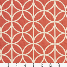 Load image into Gallery viewer, Essentials Upholstery Drapery Geometric Medallion Fabric / Coral