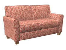 Load image into Gallery viewer, Essentials Upholstery Drapery Geometric Medallion Fabric / Coral