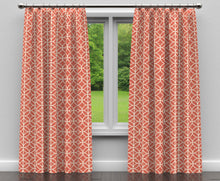 Load image into Gallery viewer, Essentials Upholstery Drapery Geometric Medallion Fabric / Coral