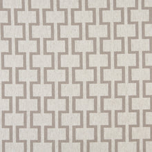 Load image into Gallery viewer, Essentials Heavy Duty Upholstery Geometric Trellis Fabric / Beige White