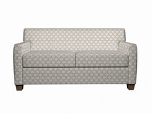 Load image into Gallery viewer, Essentials Heavy Duty Upholstery Geometric Trellis Fabric / Beige White