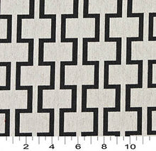 Load image into Gallery viewer, Essentials Heavy Duty Upholstery Geometric Trellis Fabric / Black White
