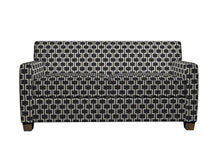 Load image into Gallery viewer, Essentials Heavy Duty Upholstery Geometric Trellis Fabric / Black White