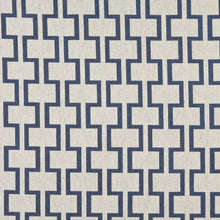 Load image into Gallery viewer, Essentials Heavy Duty Upholstery Geometric Trellis Fabric / Blue White