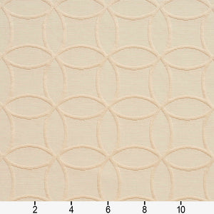 Essentials Upholstery Drapery Geometric Trellis Fabric / Cream