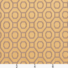 Load image into Gallery viewer, Essentials Heavy Duty Upholstery Drapery Geometric Trellis Fabric / Gold
