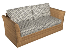 Load image into Gallery viewer, Essentials Outdoor Upholstery Drapery Geometric Trellis Fabric / Gray Beige