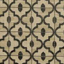 Load image into Gallery viewer, Essentials Heavy Duty Geometric Trellis Upholstery Drapery Fabric / Gray Beige