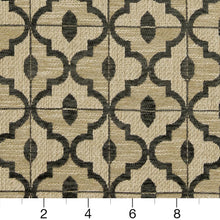 Load image into Gallery viewer, Essentials Heavy Duty Geometric Trellis Upholstery Drapery Fabric / Gray Beige