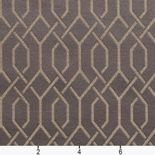 Load image into Gallery viewer, Essentials Heavy Duty Geometric Trellis Upholstery Drapery Fabric / Gray