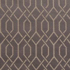 Essentials Heavy Duty Geometric Trellis Upholstery Drapery Fabric / Gray