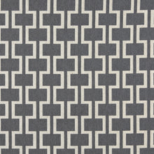 Load image into Gallery viewer, Essentials Heavy Duty Upholstery Geometric Trellis Fabric / Gray White