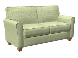 Essentials Heavy Duty Geometric Trellis Upholstery Drapery Fabric / Light Green