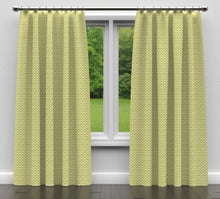 Load image into Gallery viewer, Essentials Heavy Duty Geometric Trellis Upholstery Drapery Fabric / Lime Green
