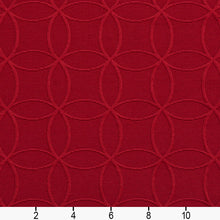 Load image into Gallery viewer, Essentials Upholstery Drapery Geometric Trellis Fabric / Red