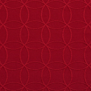 Essentials Upholstery Drapery Geometric Trellis Fabric / Red