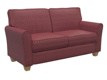 Load image into Gallery viewer, Essentials Heavy Duty Upholstery Drapery Geometric Trellis Fabric Red / Merlot