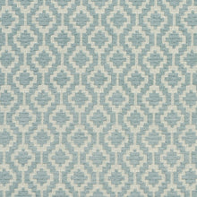 Load image into Gallery viewer, Essentials Upholstery Drapery Geometric Trellis Fabric / Teal