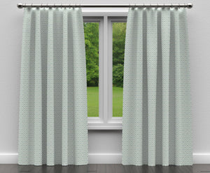 Essentials Upholstery Drapery Geometric Trellis Fabric / Teal