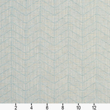 Load image into Gallery viewer, Essentials Heavy Duty Upholstery Drapery Geometric Zig Zag Chevron Fabric / Aqua