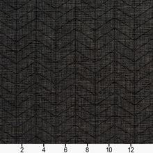 Load image into Gallery viewer, Essentials Heavy Duty Upholstery Drapery Geometric Zig Zag Chevron Fabric / Black