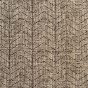 Essentials Heavy Duty Upholstery Drapery Geometric Zig Zag Chevron Fabric / Gray