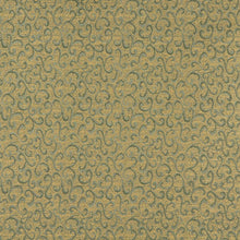 Load image into Gallery viewer, Essentials Heavy Duty Mid Century Modern Scotchgard Upholstery Fabric Gold Green Paisley / Spring