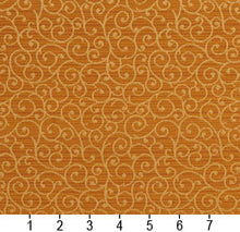 Load image into Gallery viewer, Essentials Heavy Duty Scotchgard Gold Yellow Scroll Upholstery Fabric / Goldenrod