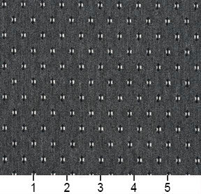 Essentials Gray Black White Upholstery Fabric / Sterling Dot
