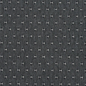 Essentials Gray Black White Upholstery Fabric / Sterling Dot