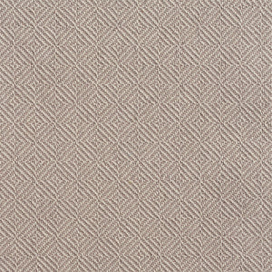 Essentials Crypton Gray Cream Geometric Diamond Upholstery Fabric / Gray