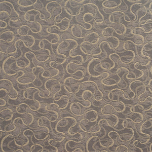 Essentials Upholstery Abstract Squiggly Fabric Gray Tan / CB700-134