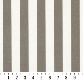 Essentials Outdoor Gray Taupe White Canopy Stripe Upholstery Fabric