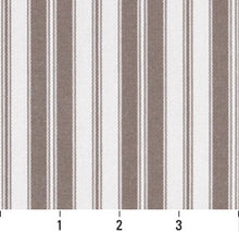 Load image into Gallery viewer, Essentials Outdoor Gray Taupe White Classic Stripe Upholstery Fabric