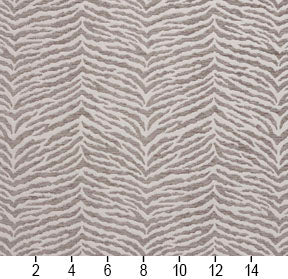 Essentials Chenille Gray White Animal Pattern Zebra Tiger Upholstery Fabric