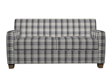 Load image into Gallery viewer, Essentials Gray White Checkered Upholstery Fabric / Sterling Plaid
