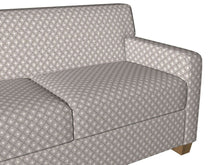 Load image into Gallery viewer, Essentials Chenille Gray White Geometric Diamond Upholstery Fabric
