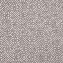 Load image into Gallery viewer, Essentials Chenille Gray White Geometric Medallion Upholstery Fabric