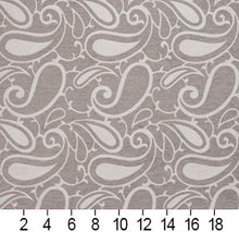 Load image into Gallery viewer, Essentials Chenille Gray White Paisley Upholstery Fabric