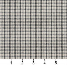 Load image into Gallery viewer, Essentials Gray White Plaid Upholstery Fabric / Sterling Check