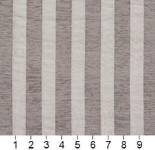 Load image into Gallery viewer, Essentials Chenille Gray White Stripe Upholstery Fabric
