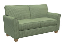 Load image into Gallery viewer, Essentials Green Beige Plaid Upholstery Drapery Fabric / Juniper Checkerboard