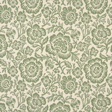 Load image into Gallery viewer, Essentials Floral Drapery Upholstery Fabric Green Beige / Spring Floral